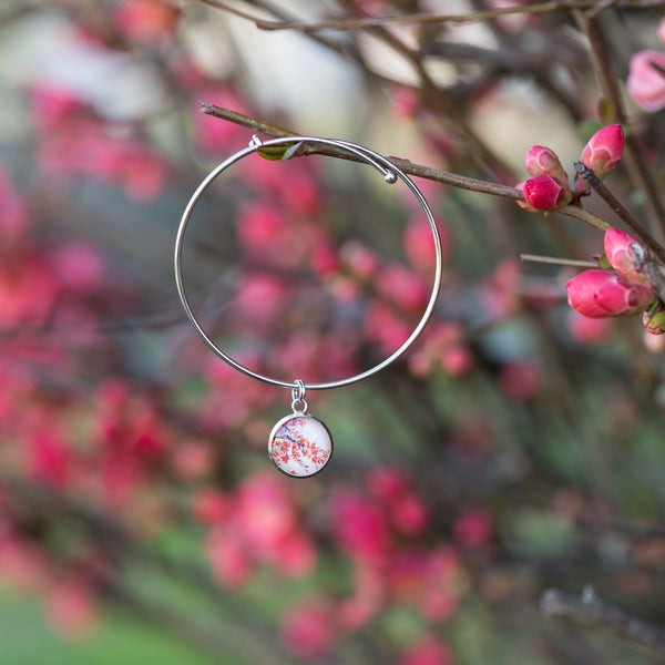 Pink Sakura (Cherry Blossom) Flowers Handbag/Purse Charm