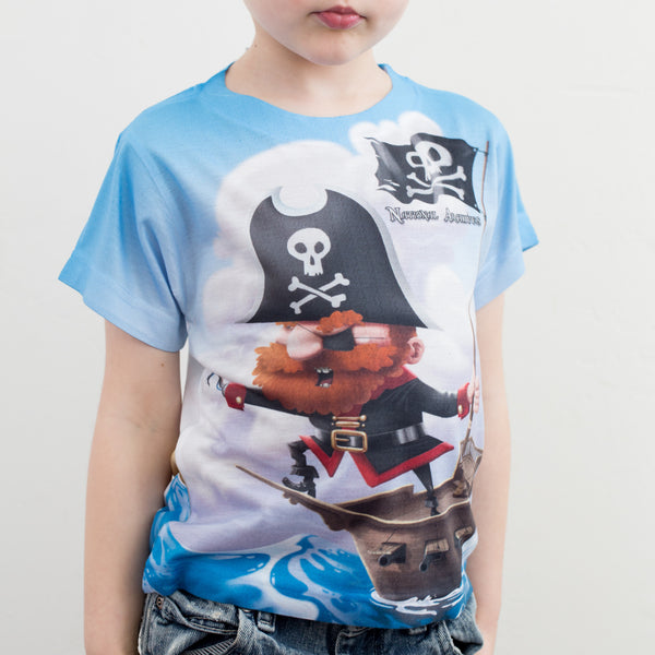 Shirt Children Boys Pirate, Childs Pirate Print Shirt