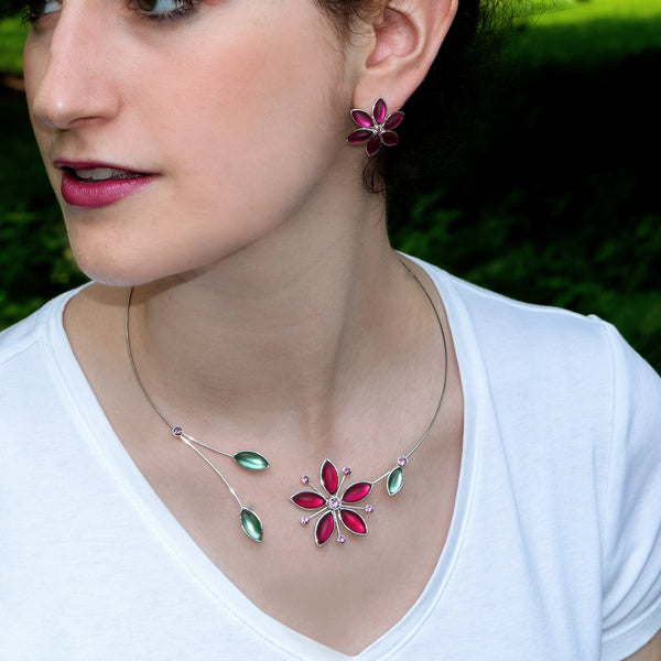 Single Cherry Blossom Pendant Necklace – National Archives Store