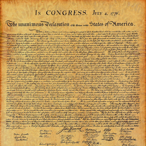 Declaration Of Independence Silk Scarf – National Archives Store