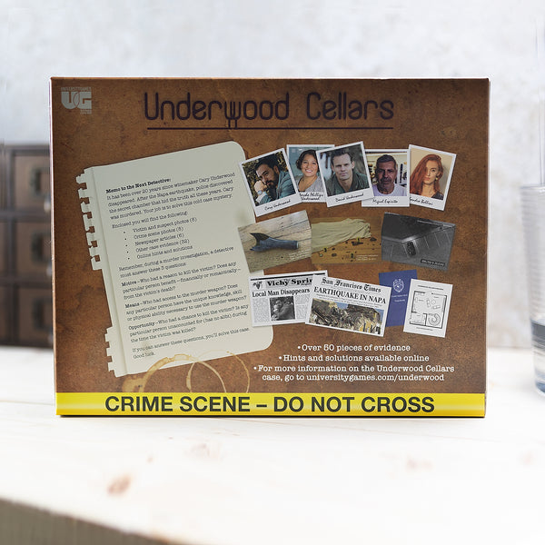 Murder Mystery Party Case Files: Underwood Cellars Unsolved