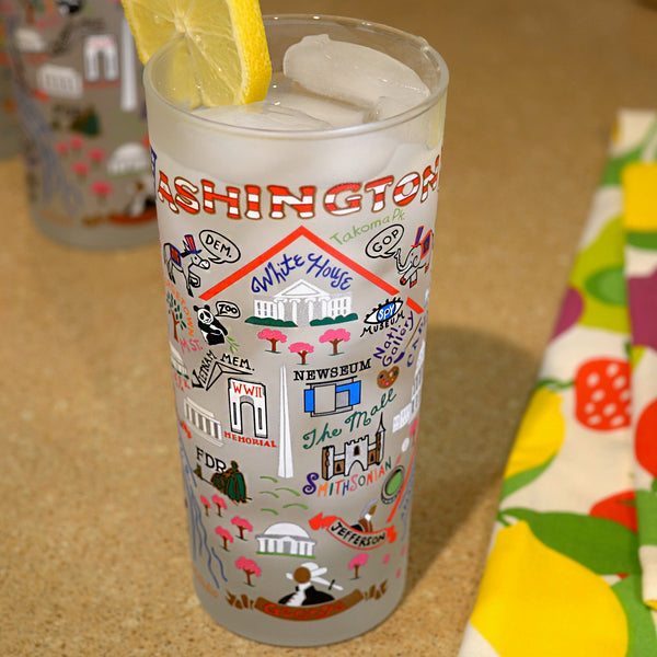 CS Frosted Glass Tumbler Cup - Virginia Beach – Shop Whimsicality