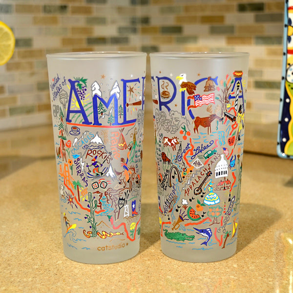 CS Frosted Glass Tumbler Cup - Virginia Beach – Shop Whimsicality