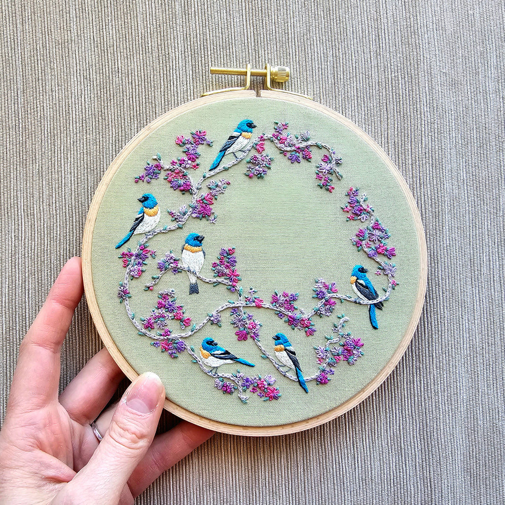 Birds and Blooms Embroidery Kit