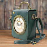 Vintage Clock Rectangle Shoulder Bag