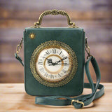 Vintage Clock Rectangle Shoulder Bag