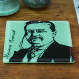 Theodore Roosevelt Fused Glass Coaster