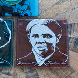 Harriet Tubman Fused Glass Coaster