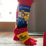 Rosie We Can Do It Crew Socks