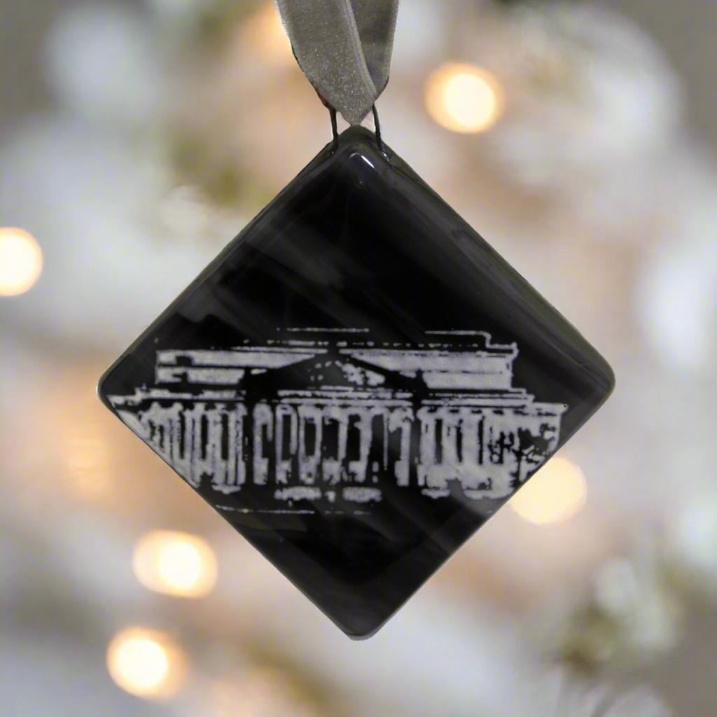 National Archives Fused Glass Ornament