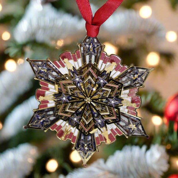 Patriotic Snowflake Ornament