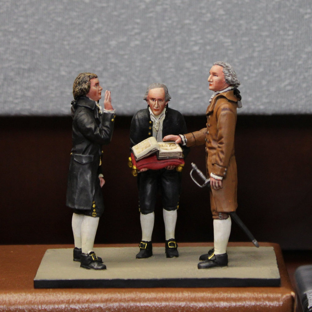 Miniature Collector's Scene of George Washington's Inauguration