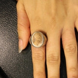 Abe Cameo Signet Ring