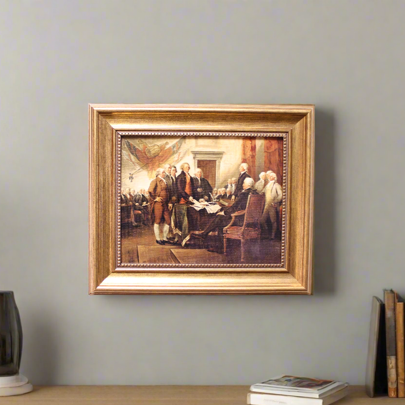 Declaration of Independence Signing Painting Print On Canvas