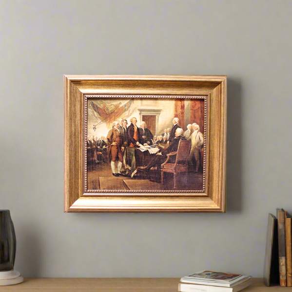 Declaration of Independence Signing Painting Print On Canvas