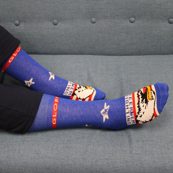 Keep 'Em Fighting Glory Eagle Crew Socks