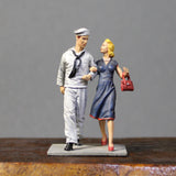 Miniature Collector's Figurine U.S. Sailor On Shore Leave with Date