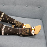 Wise Old Owl Calf Socks