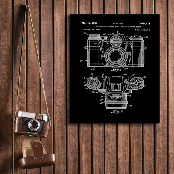 Camera Canvas Patent Print