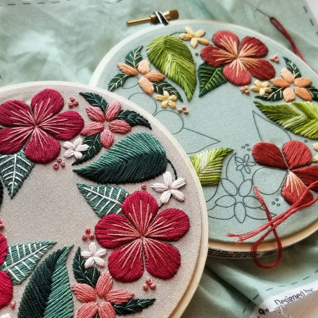 Floral Flourish Embroidery Kit