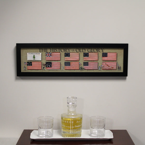 Framed History of the U.S. Flag