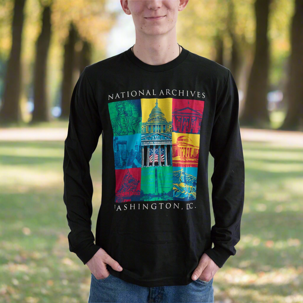 Capital Landmarks Art Long Sleeve T-Shirt