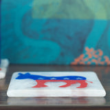 Democrat Donkey Fused Glass Coaster