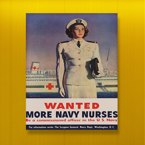 More Navy Nurses Wanted Canvas Print – National Archives Store