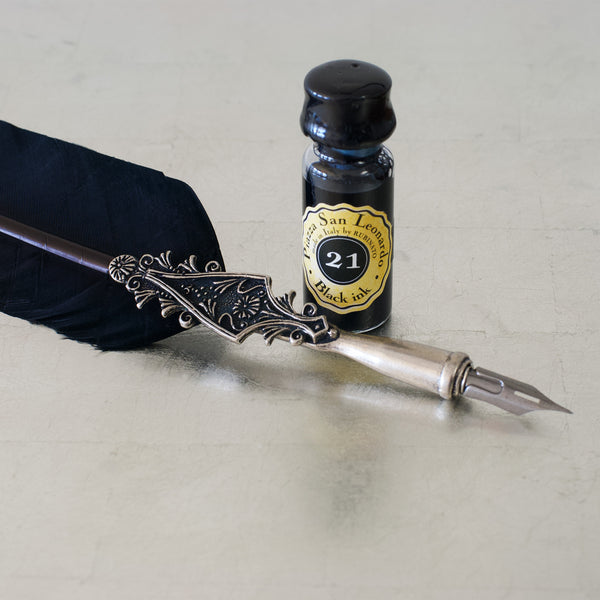 Black Feather Pen