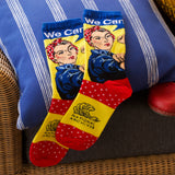 Rosie We Can Do It Crew Socks