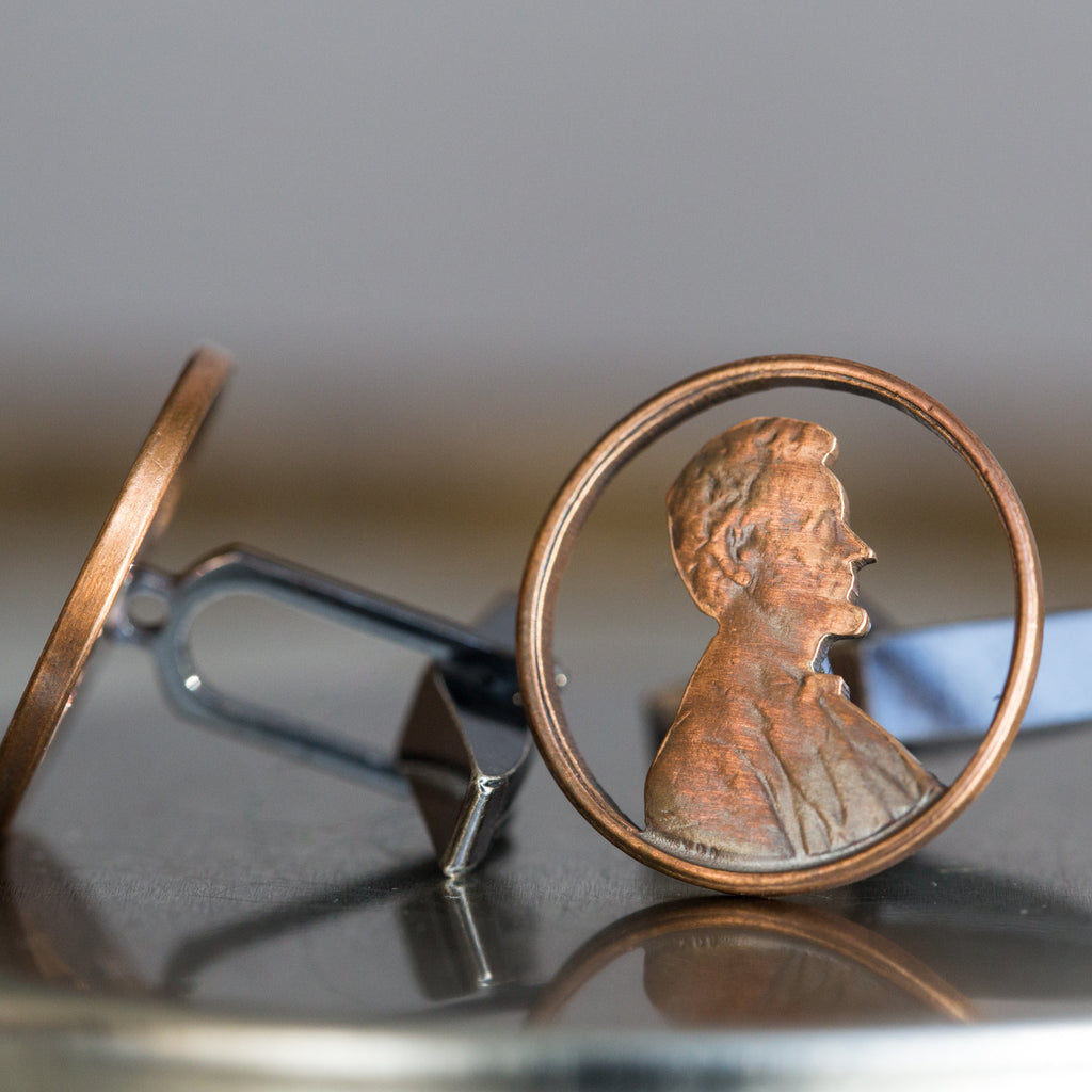 Abe Pennies Cuff Links