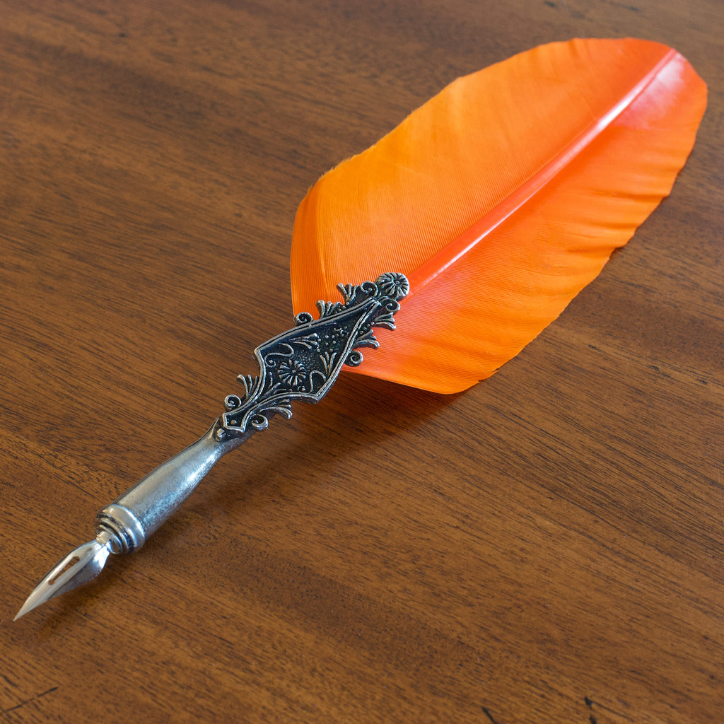 real feather pen