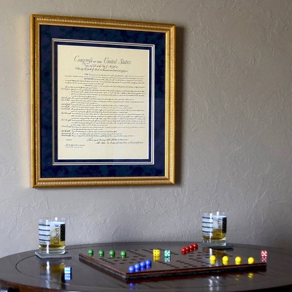 Wood Framed Bill of Rights Document