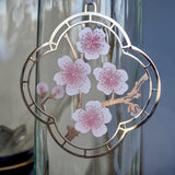 Cherry Blossom Metal Ornament