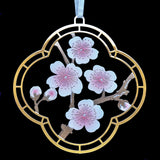 Cherry Blossom Metal Ornament